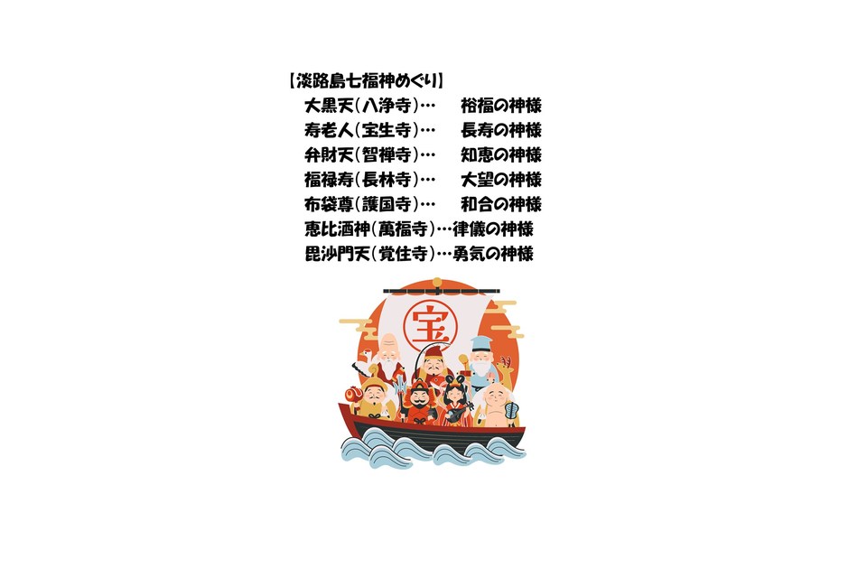 令和6年🎍新年の初詣ツアー№2【淡路島七福神めぐり日帰り】のご案内🚌の商品画像01