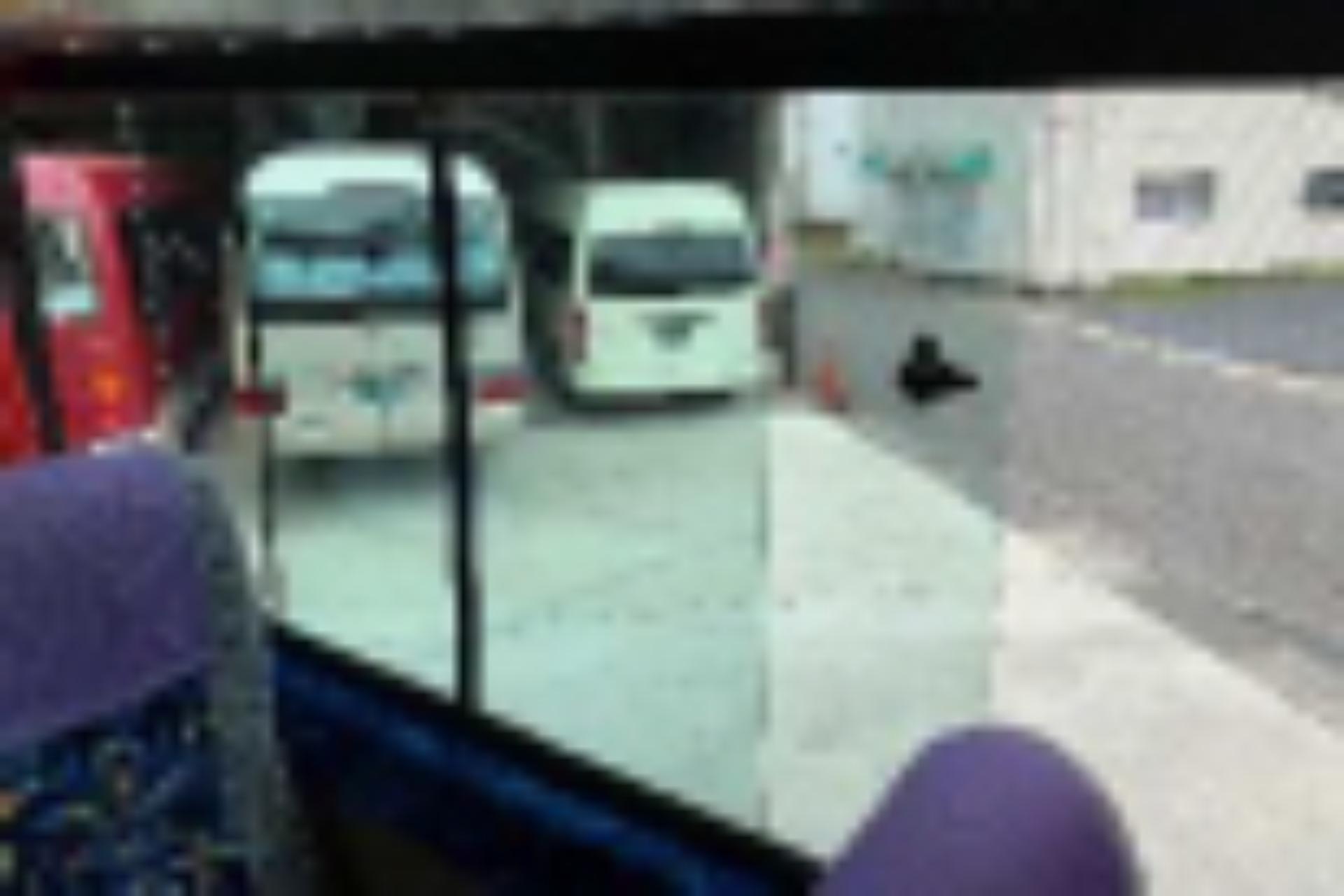 車内換気の様子